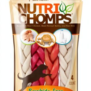 Scott Pet Braid Sticks Rawhide Free Dog Chews Assorted-0