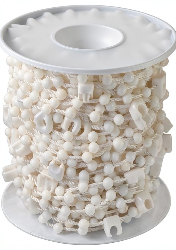 Liyeehao Iron Vertical Blind Bead Chain Manual White Indoor-5