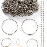 Asofelk Stainless Steel Ball Chain Keychain Connector-0