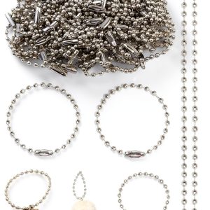 Asofelk Stainless Steel Ball Chain Keychain Connector-0