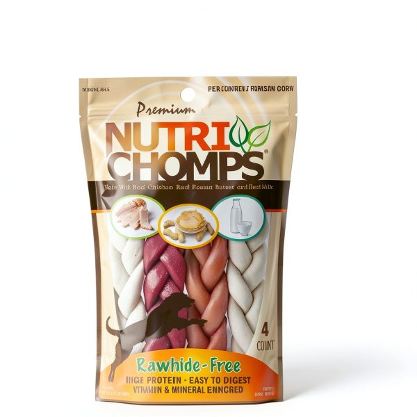 Scott Pet Braid Sticks Rawhide Free Dog Chews Assorted-4