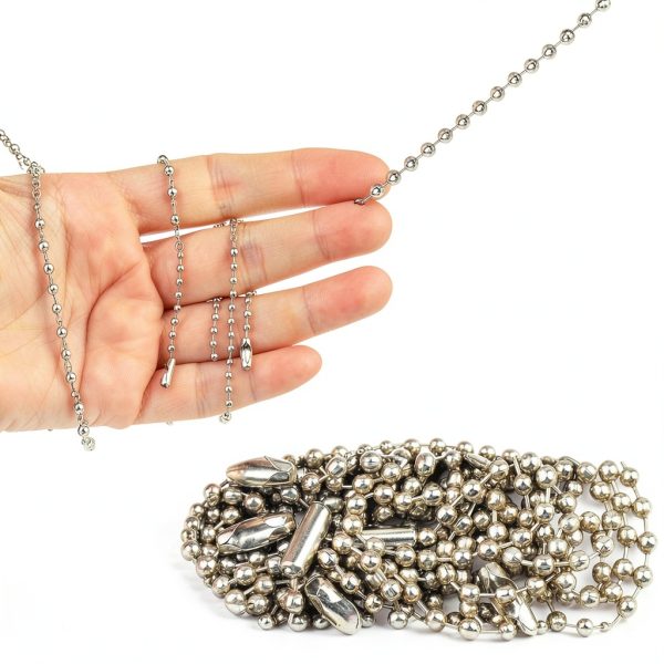Asofelk Stainless Steel Ball Chain Keychain Connector-2