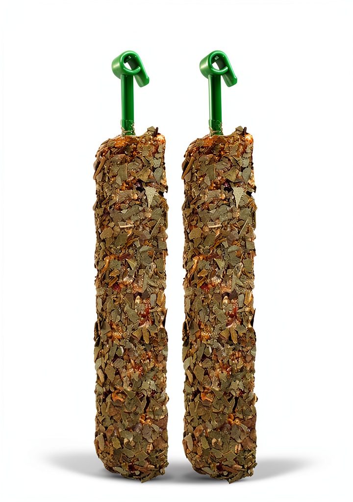 Exotic Nutrition Eucalyptus Treats package with eucalyptus leaves and sticks