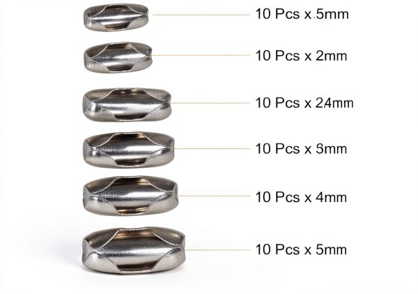 MECCANIXITY Ball Chain Connectors Stainless Steel DIY Crafts-2