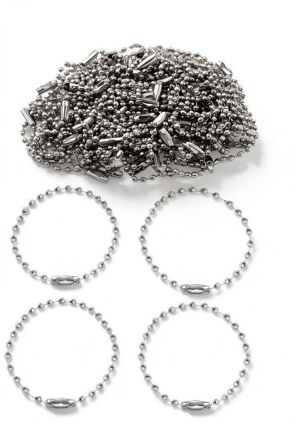Asofelk Stainless Steel Ball Chain Keychain Connector-6