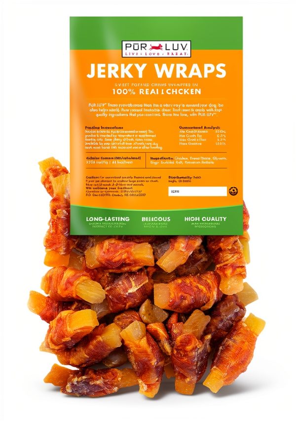 Pur Luv Chicken Jerky Dog Treats Sweet Potato Chews-1