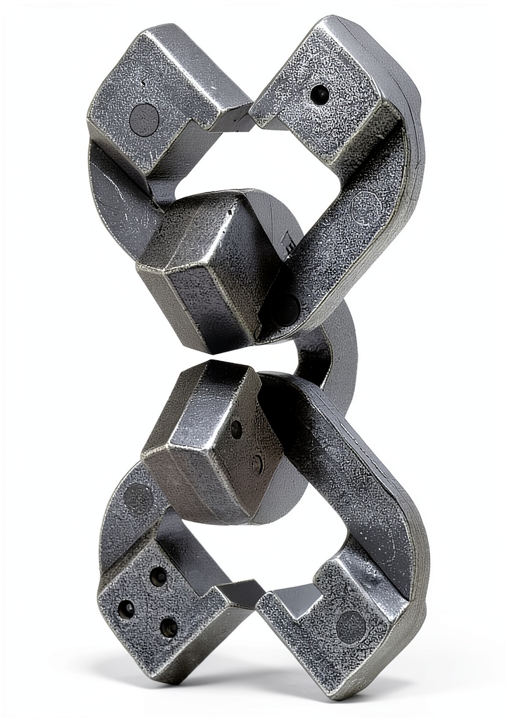 Ball and bead chain displayed in an industrial setting