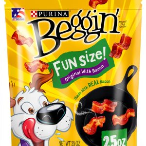 Purina Beggin Strips Bacon Dog Treats Real Meat Fun Size-0