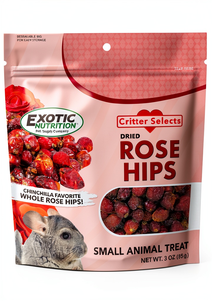 Exotic Nutrition small animal treats in a pet feeding bowl