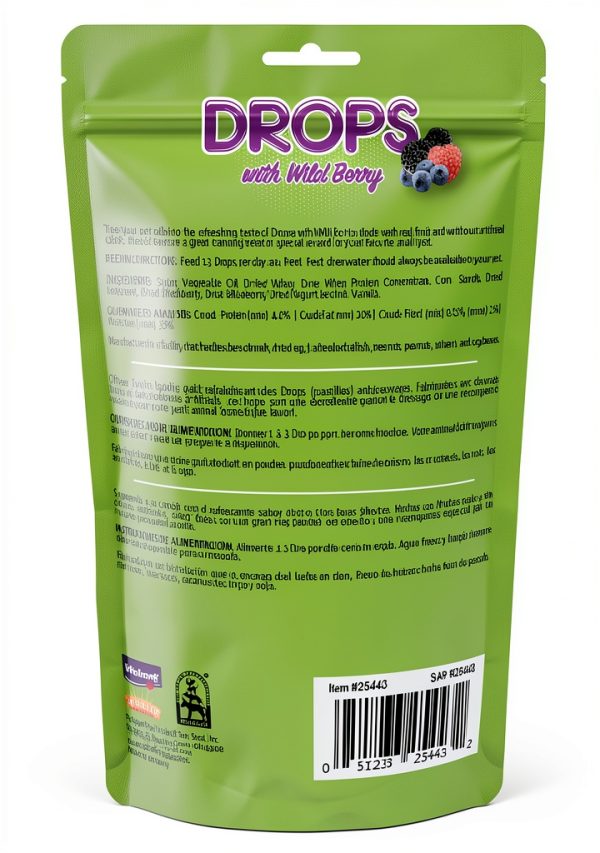 Vitakraft Wildberry Yogurt Drops Rabbit Small Animal Treats-1