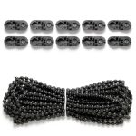 Ajcotahm Plastic Bead Chain Roller Blind Cord 10 Meter Black-0