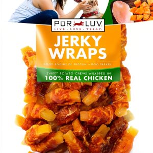 Pur Luv Chicken Jerky Dog Treats Sweet Potato Chews-0