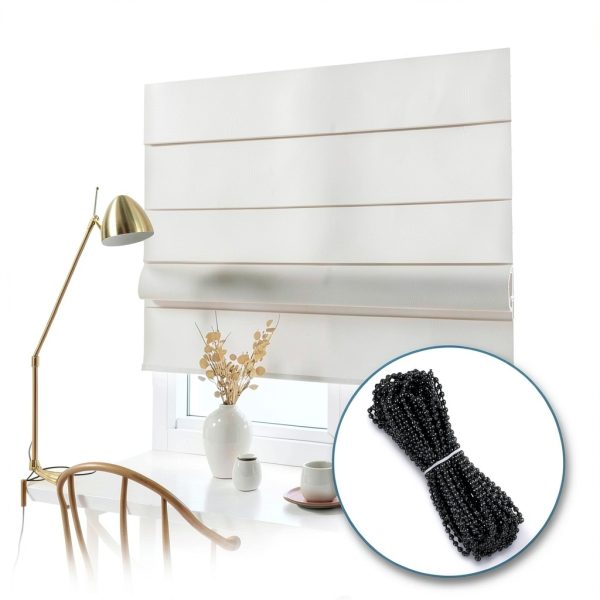 Ajcotahm Plastic Bead Chain Roller Blind Cord 10 Meter Black-5
