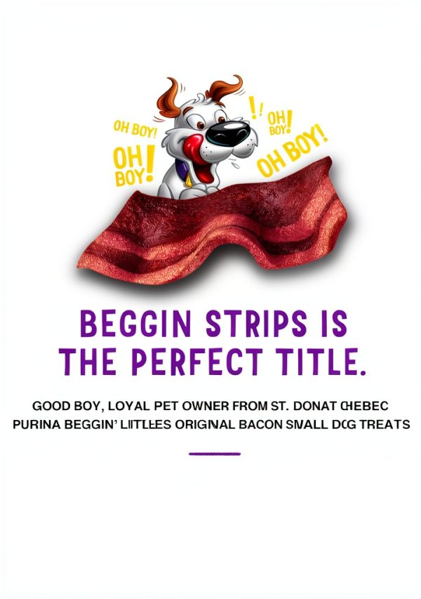 Purina Beggin Strips Bacon Dog Treats Real Meat Fun Size-6