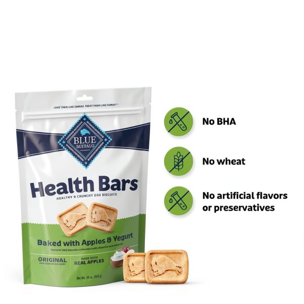 Blue Buffalo Dog Treats Mini Crunchy Biscuits Apples Yogurt-6