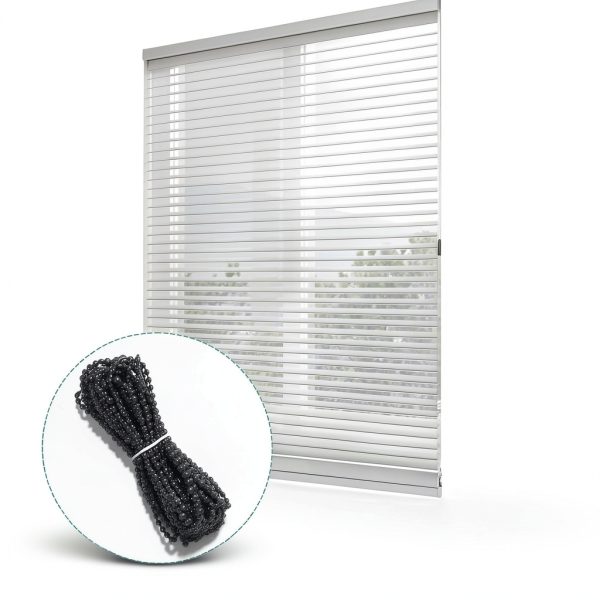 Ajcotahm Plastic Bead Chain Roller Blind Cord 10 Meter Black-4