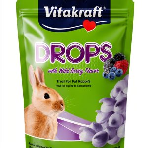 Vitakraft Wildberry Yogurt Drops Rabbit Small Animal Treats-0