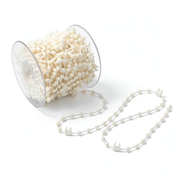 Liyeehao Iron Vertical Blind Bead Chain Manual White Indoor-3