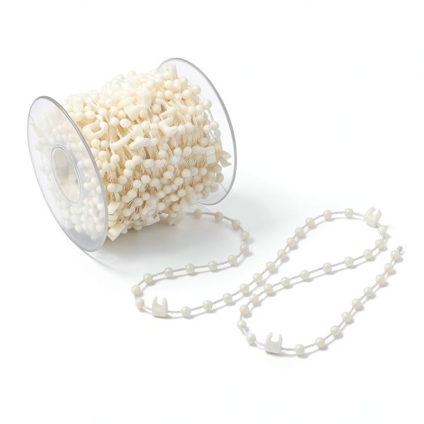 Liyeehao Iron Vertical Blind Bead Chain Manual White Indoor-4