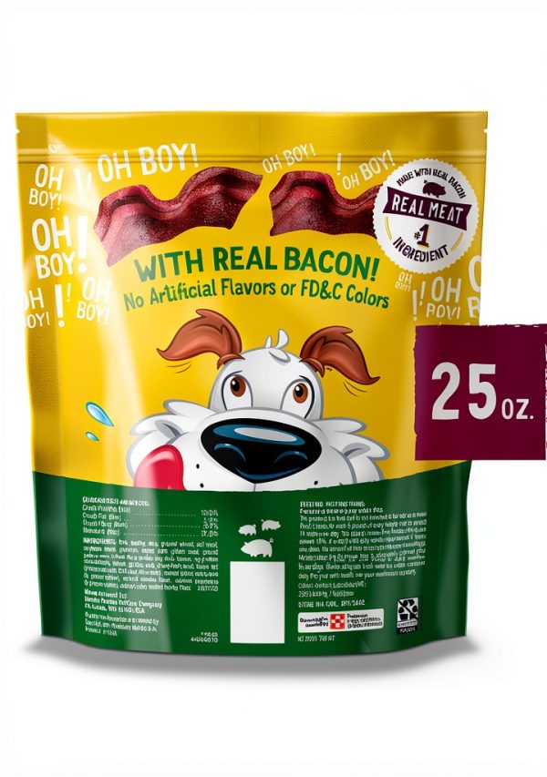 Purina Beggin Strips Bacon Dog Treats Real Meat Fun Size-5