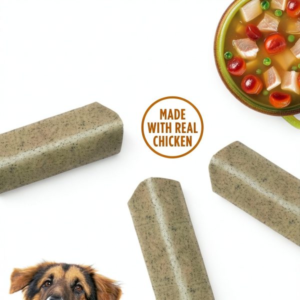 Nutrish Soup Bones Dog Treats Chicken Veggies Rawhide Free-5