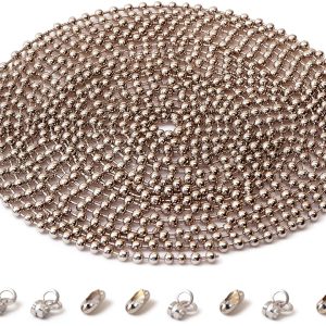 GZXUNFA Beaded Pull Chain Stainless Steel Blackout Window-0