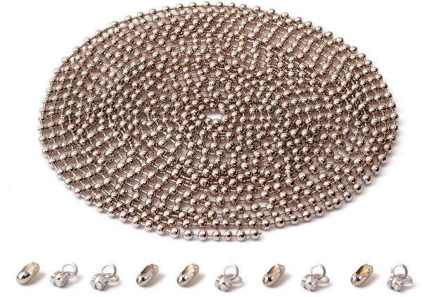GZXUNFA Beaded Pull Chain Stainless Steel Blackout Window-0