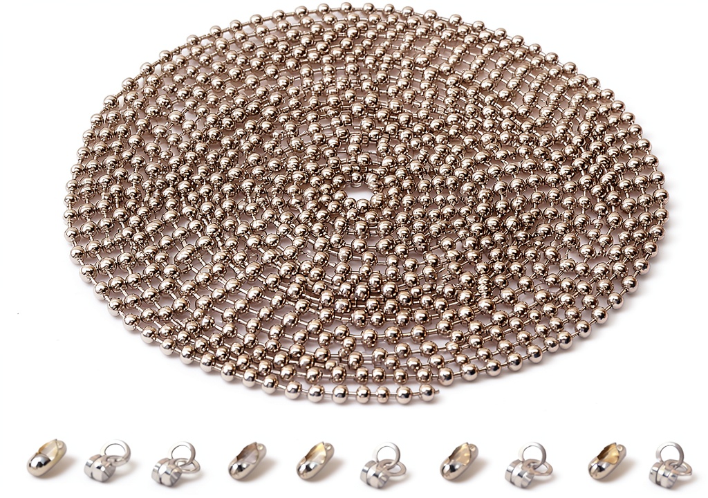 Installing GZXUNFA beaded pull chain stainless steel blackout window on a wooden desk