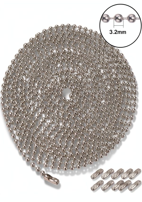 Cycheers Stainless Steel Ball Bead Chain Adjustable Length-1