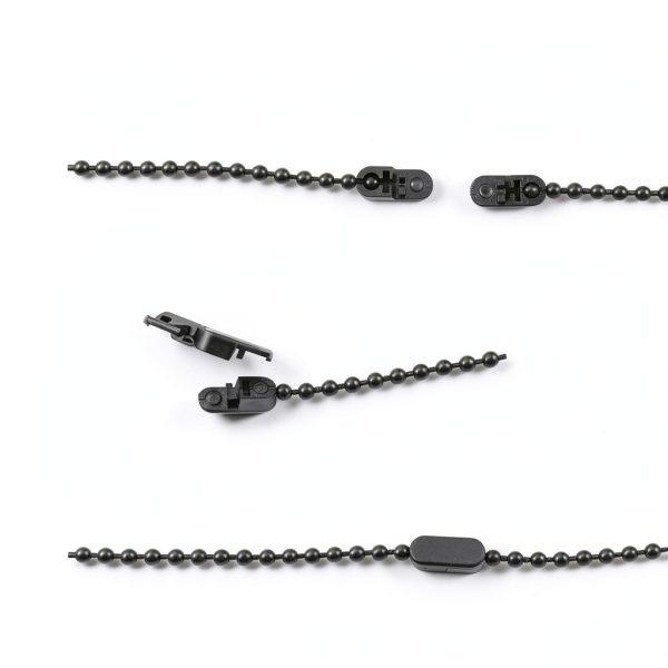 Ajcotahm Plastic Bead Chain Roller Blind Cord 10 Meter Black-2