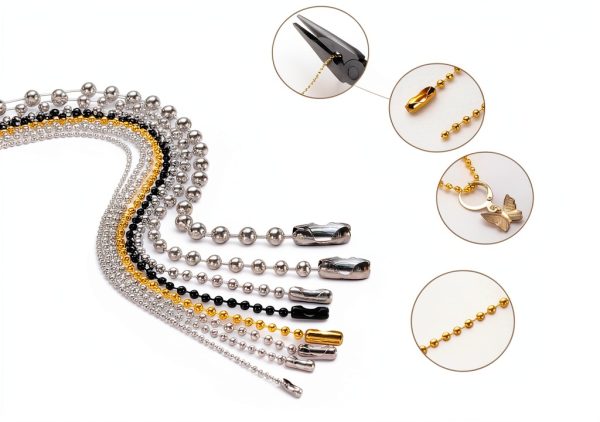 Stainless Ball Chain HARFINGTON 5mm Jewelry-3