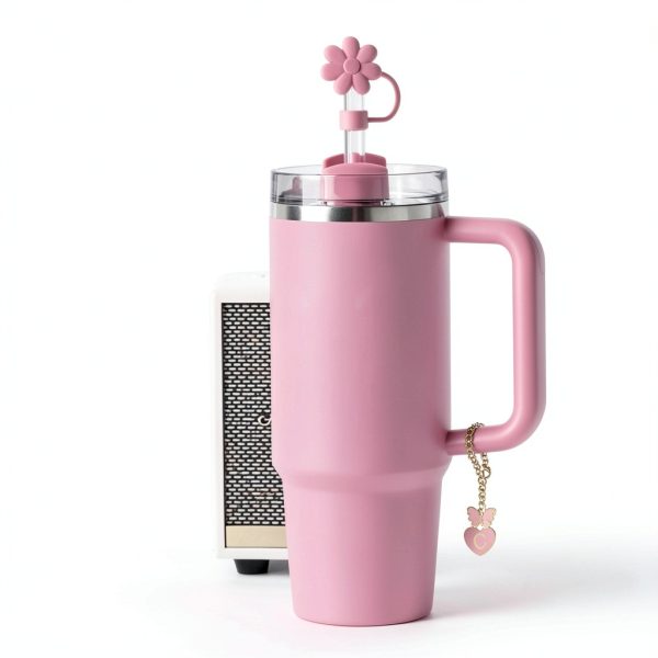 Stanley Cup Straw Cover ANLABESY Pink Silicone-3