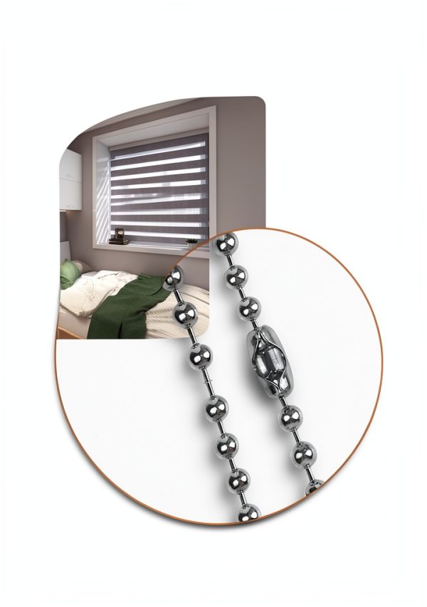 HUIYEETEX Stainless Pull Chain 40lb Metal Shade-6