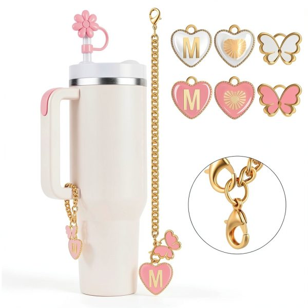 Stanley Cup Straw Cover ANLABESY Pink Silicone-2