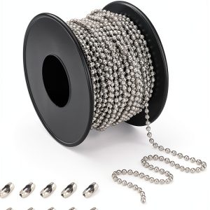 HUIYEETEX Stainless Pull Chain 40lb Metal Shade-0