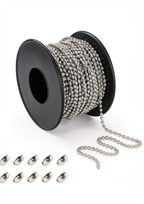 HUIYEETEX Stainless Pull Chain 40lb Metal Shade-0