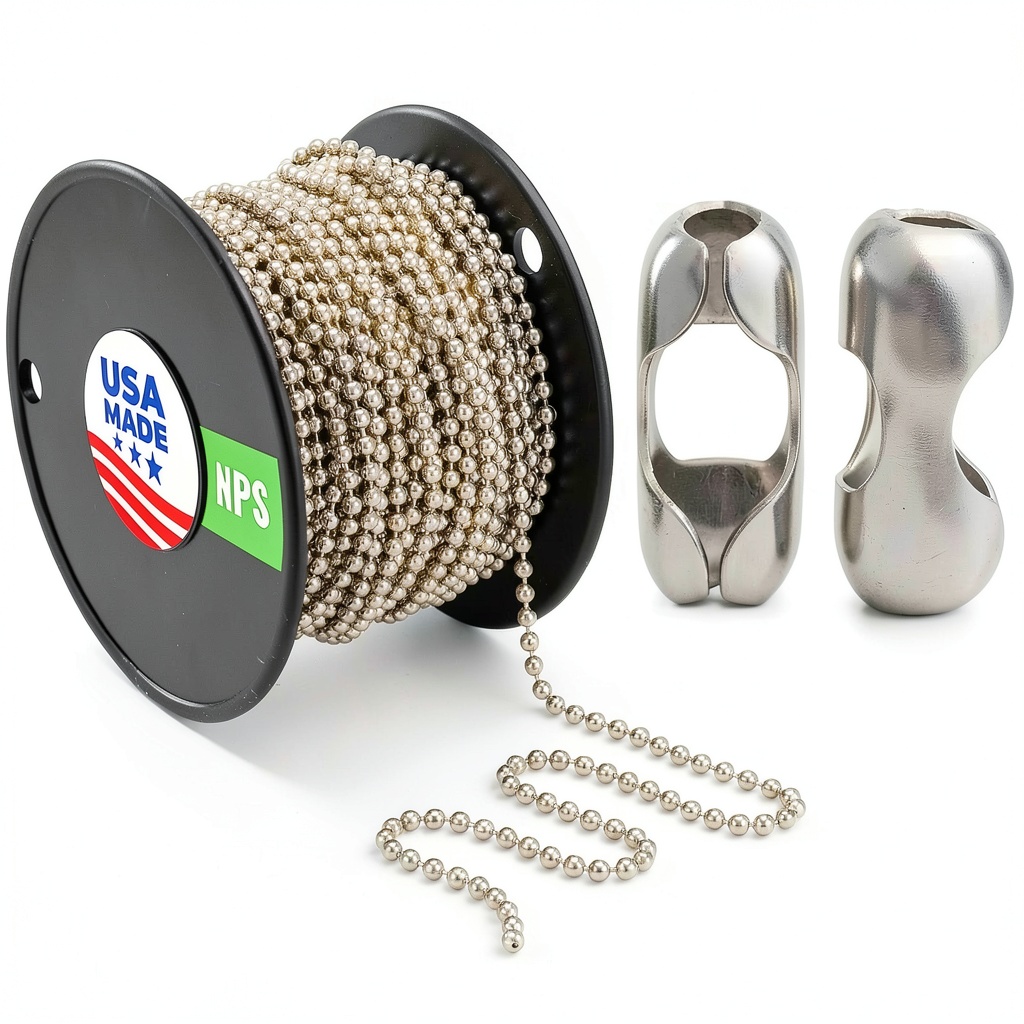 Technician labeling pipe with WAXAW ball chain