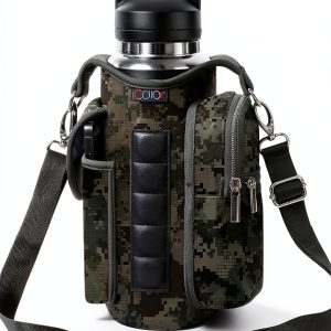 Magnetic Gym Bag by icolor Neoprene Bottle Holder with Shoulder Strap-0