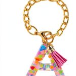 Personalized Letter Charm for Tumbler by CCINPPY – Pink Epoxy Resin-0
