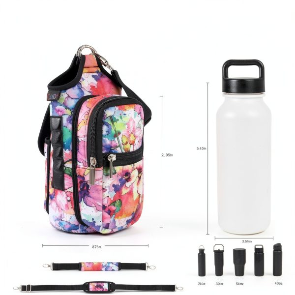 icolor Magnetic Gym Bottle Carrier Neoprene Small Sports Bag-2