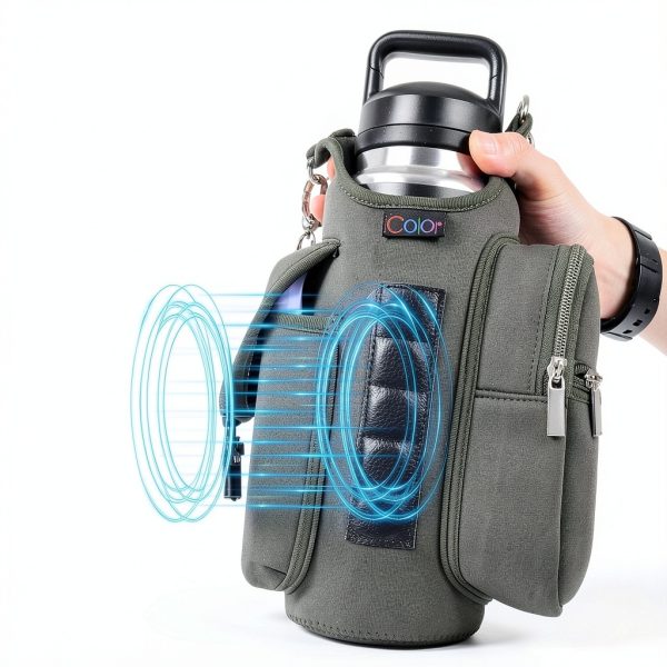 icolor Magnetic Gym Bag Water Bottle Carrier with Shoulder Strap-1
