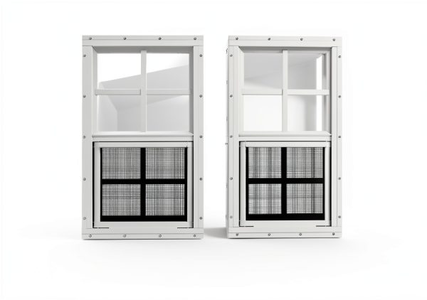 Shed Windows Cieex 12x18 Flush Mount Sliding – Tempered Glass White-1