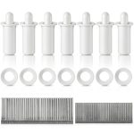 Jetec 85 Pieces Repair Plantation Shutters Tool Set Plantation Shutter Louvers Staples Replacement Repair Pins for Windows Tools Supplies (Regular Size)-0