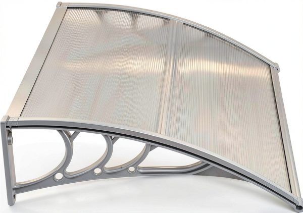 Window Awning Outvita 40x30 Polycarbonate Door Canopy White Bracket-2