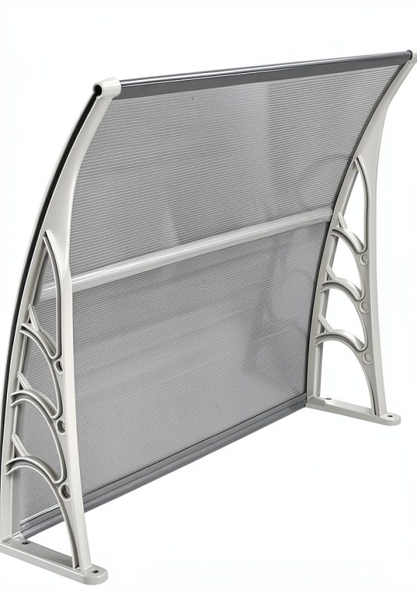 Window Awning Outvita 40x30 Polycarbonate Door Canopy White Bracket-5