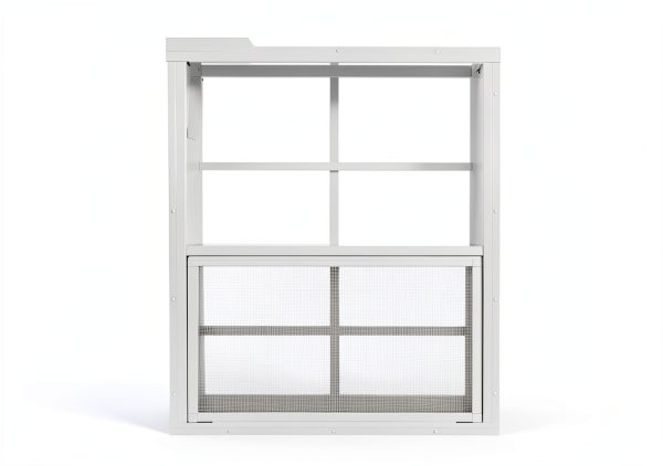 Shed Windows 18x23 Brown Aluminum Sliding Window with Tempered Glass-1