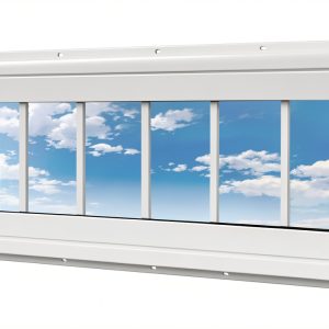 Vinyl Transom Window NOTASA 10x36 White Double‑Pane Fixed Grid-0