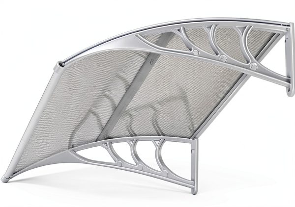 Window Awning Outvita 40x30 Polycarbonate Door Canopy White Bracket-3