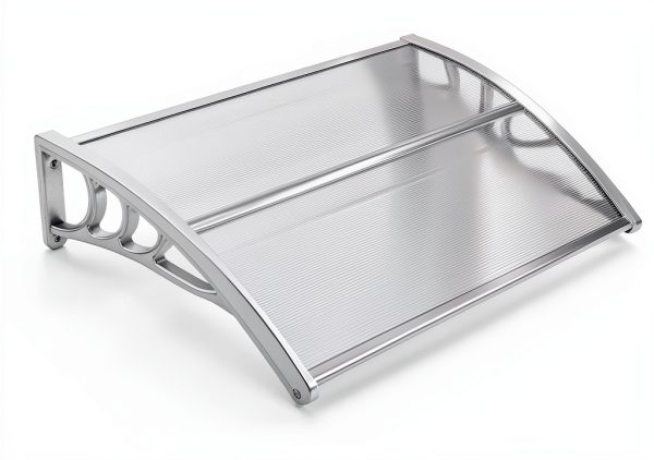 Window Awning Outvita 40x30 Polycarbonate Door Canopy White Bracket-4