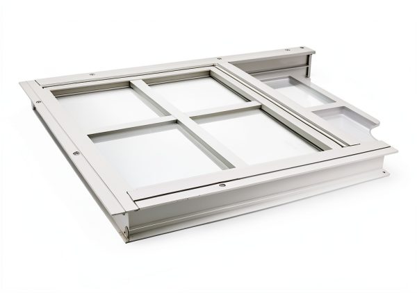 Shed Windows 18x23 Brown Aluminum Sliding Window with Tempered Glass-2